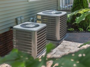 HVAC heating and air conditioning residential units or heat pumps