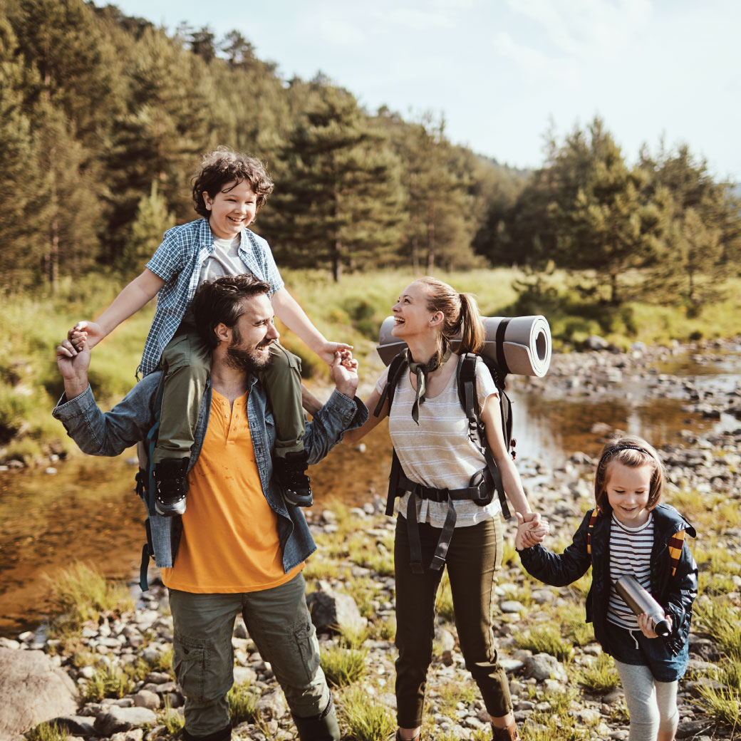 Family Outdoors Hiking